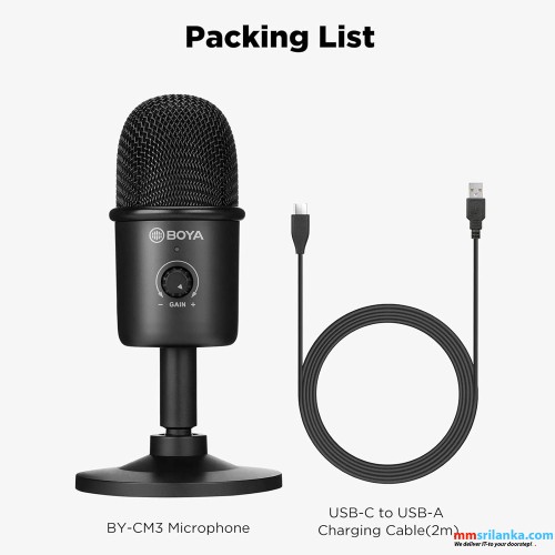 BOYA BY-CM3 USB MICROPHONE (6M)